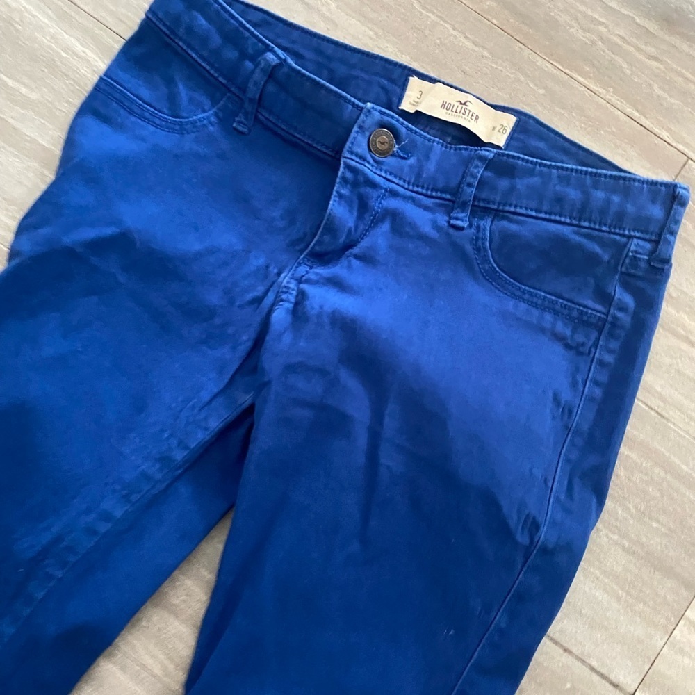 HOLLISTER Skinny Low Rise Denim Jeans Blue Pants Denim Women's Size 3 26 - Picture 2 of 5
